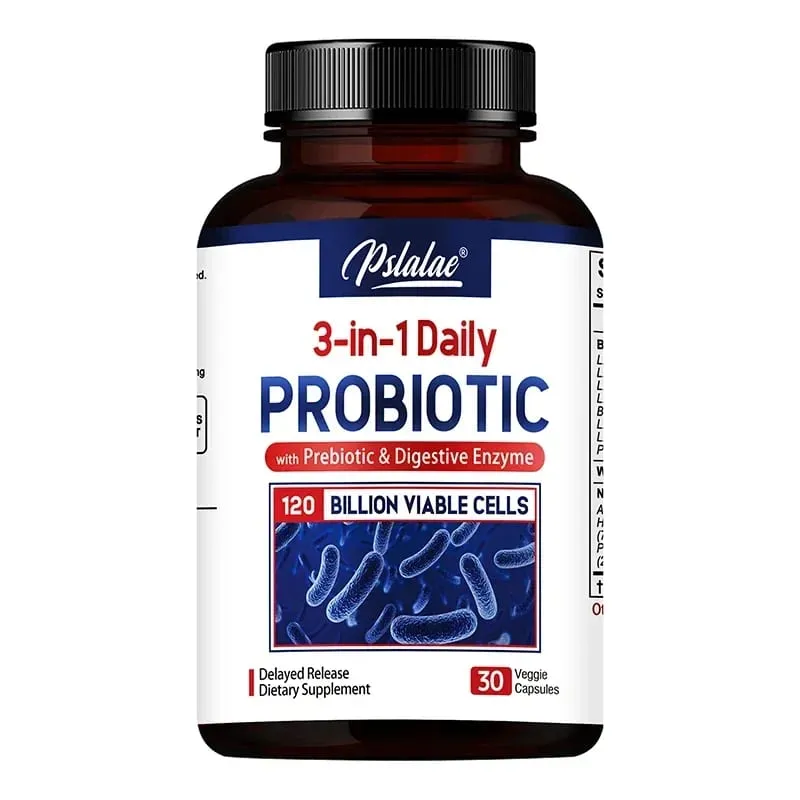 פרוביוטיקה + פרה-ביוטיקה + אנזימי עיכול - מקדם את צמחיית המעיים בריאות מערכת העיכול נשים וגברים מספקים אנרגיה מתמשכת