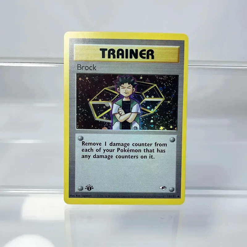PKM Cards 1st Edition Gym Challenge 1996 Base Set Single Foil Cards Mewtwo Gengar Raichu Game Collection Cards PTCG Proxy Cards