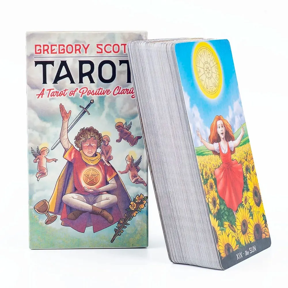 Hot Selling Gregory Scott Tarot 78-card Deck English Visions For Beginners Παζλ Leisure Family Friend Party Game 11,1*6,1cm