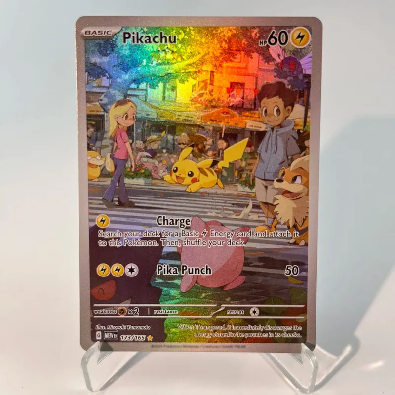 כרטיסי פוקימון 151 PKM PTCG3-D Bulbasaur Squirt Rainbow Gengar לשעבר Holographic Ex GX Rare Collection מתנות צעצועי קרב לתחביבים