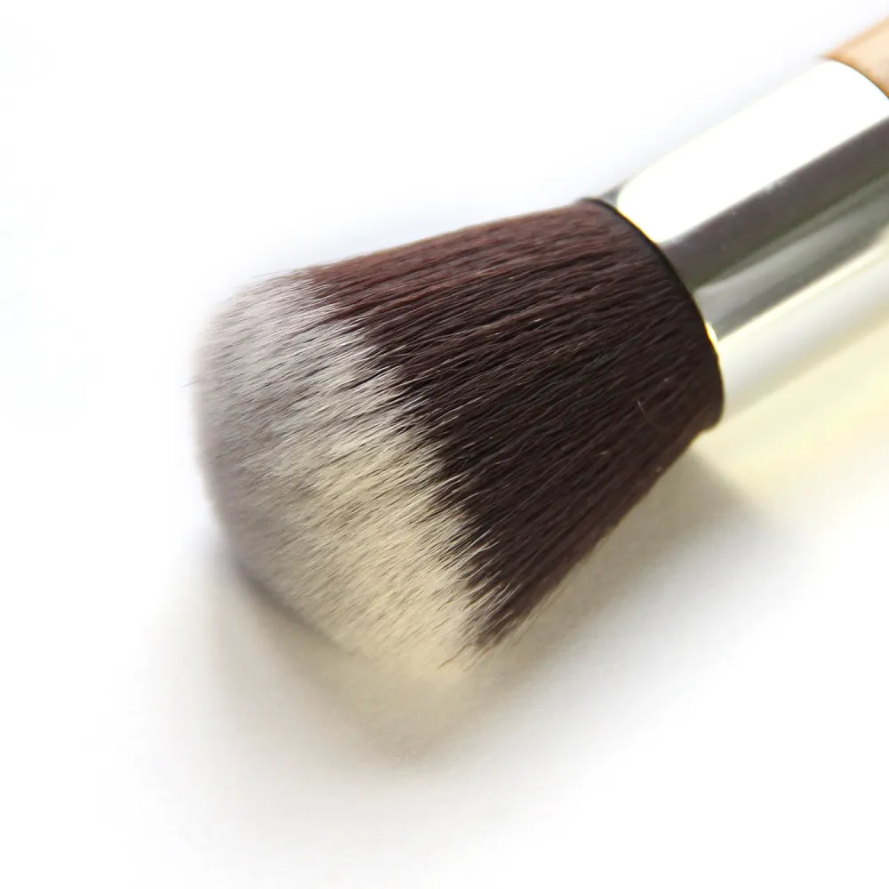 1PC Thời Trang Đầu Tròn Tre Tay Cầm Mặt Cọ Trang Điểm Phấn Nền Blusher Bàn Chải Mỹ Phẩm Cọ Pro Beauty Dụng Cụ Trang Điểm