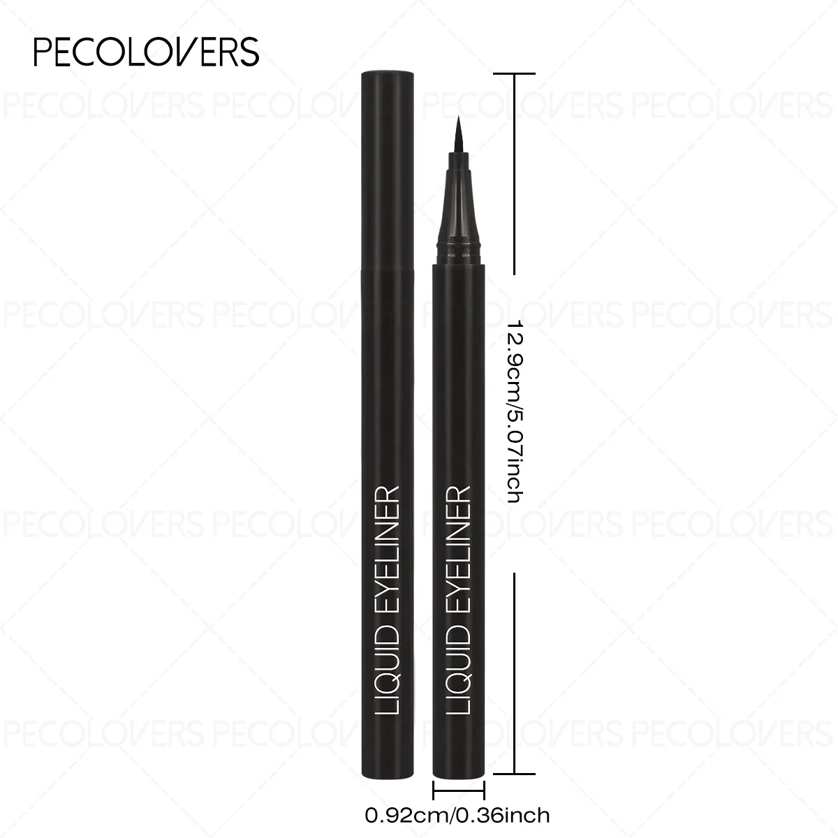 3Pcs Smooth Eyeliner Pen - Smudge-Proof Eye Pen Quick-Dry for all cases Μακιγιάζ ματιών με μαύρο και σκούρο καφέ
