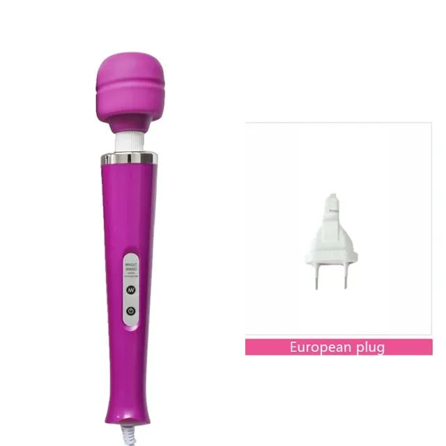 Adult Sex Toys AV Vibrator Powerfull Magic Wand G-spot Stimulation Massager Clit Vibrators Sex Toys for Women MasturbationBLACKWOLF New 10 Speeds Magic Wand Massager Big Magic Wand Massage Stick AV Vibrators Sexy Clit Sex Toys for Women Eur