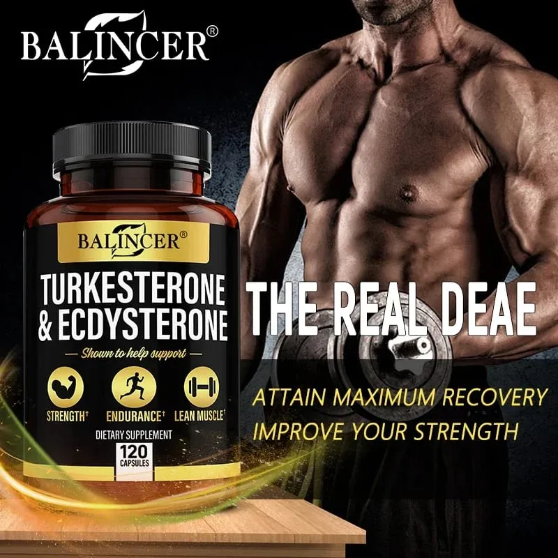 Turkeysterone and ecdysterone supplement - 1000 mg - Improves exercise endurance sports supplementation muscle mass