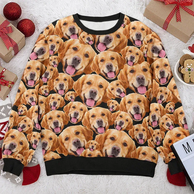 Personnalisez votre photo impression 3D pull de Noël laid bricolage visage famille pulls image drôle sweat-shirt personnalisé cadeau de Noël unisexe