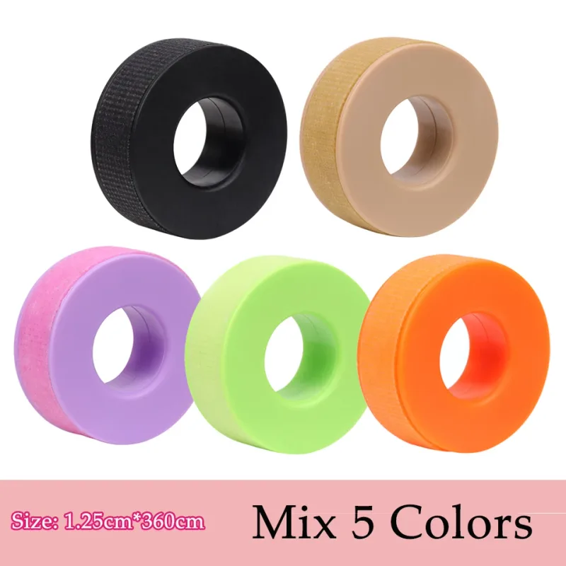 5/10Rolls Silicone Gel Tape for Lash Extensions Non-Woven Breathable Sensitive‑Skin Under‑Eye Patch Lash Tape Makeup Tool Supply