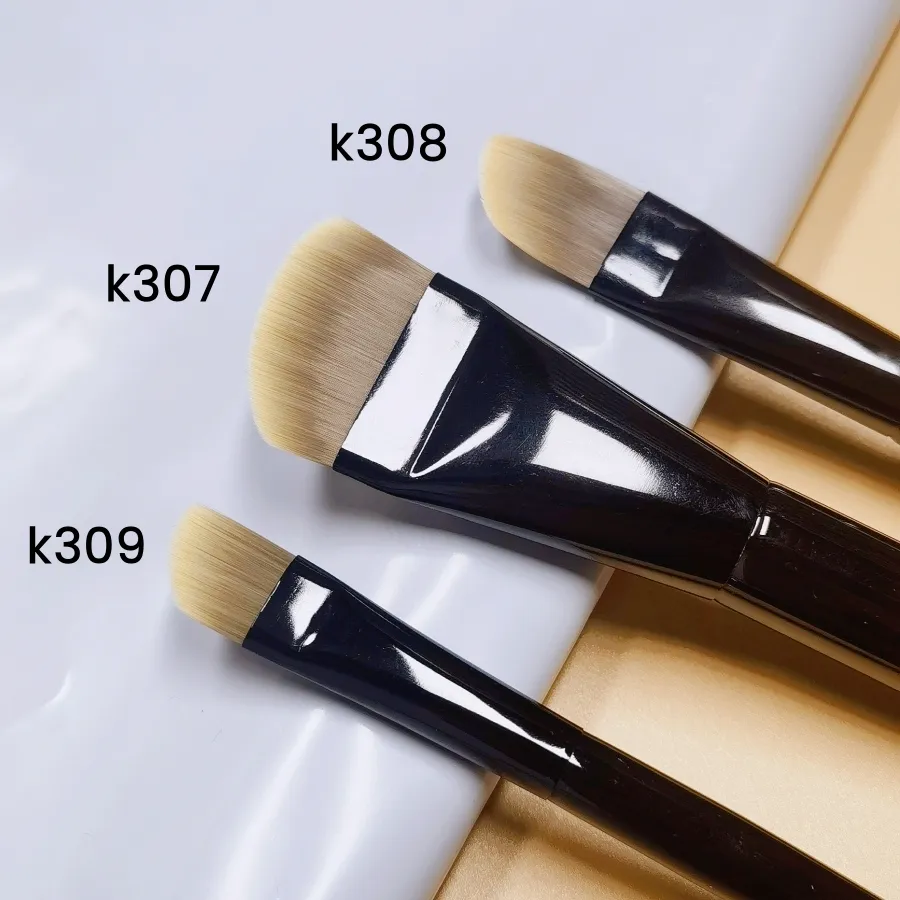 Μαύρο Curved Foundation Βούρτσες Μακιγιάζ Blush Beauty Foundation Facial Mask Care Lotion Make Up Brush Tools