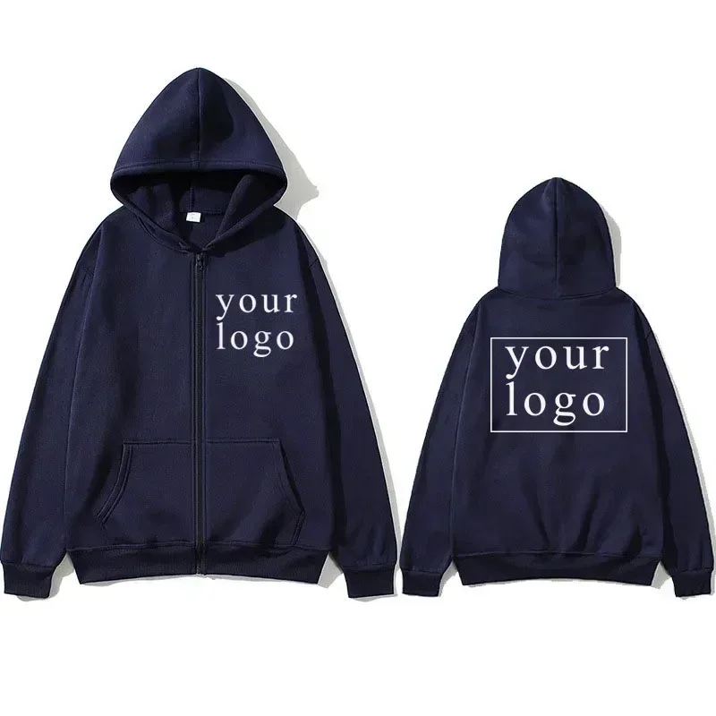 ใหม่ผู้ชายผู้หญิง DIY ซิปเสื้อสเวตเตอร์ถัก hoodie 2025 ใหม่แฟชั่นการออกแบบของคุณเองโลโก้แบรนด์/ภาพ CUSTOM CUSTOM Anywhere