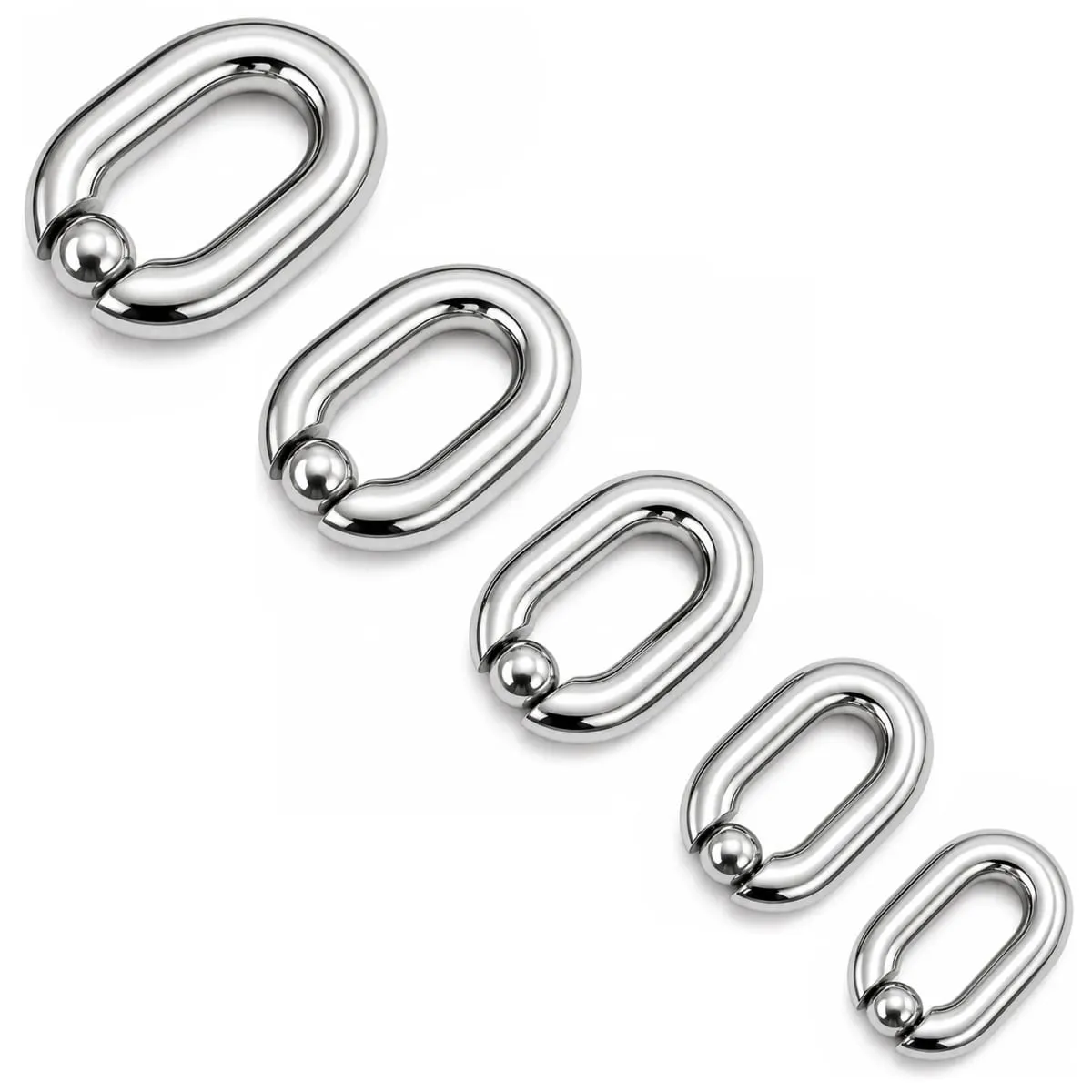 Male Heavy Duty BDSM Stainless steel Ball Scrotum Stretcher metal penis bondage Cock Ring Delay ejaculation male new Sex Toy men — image 1