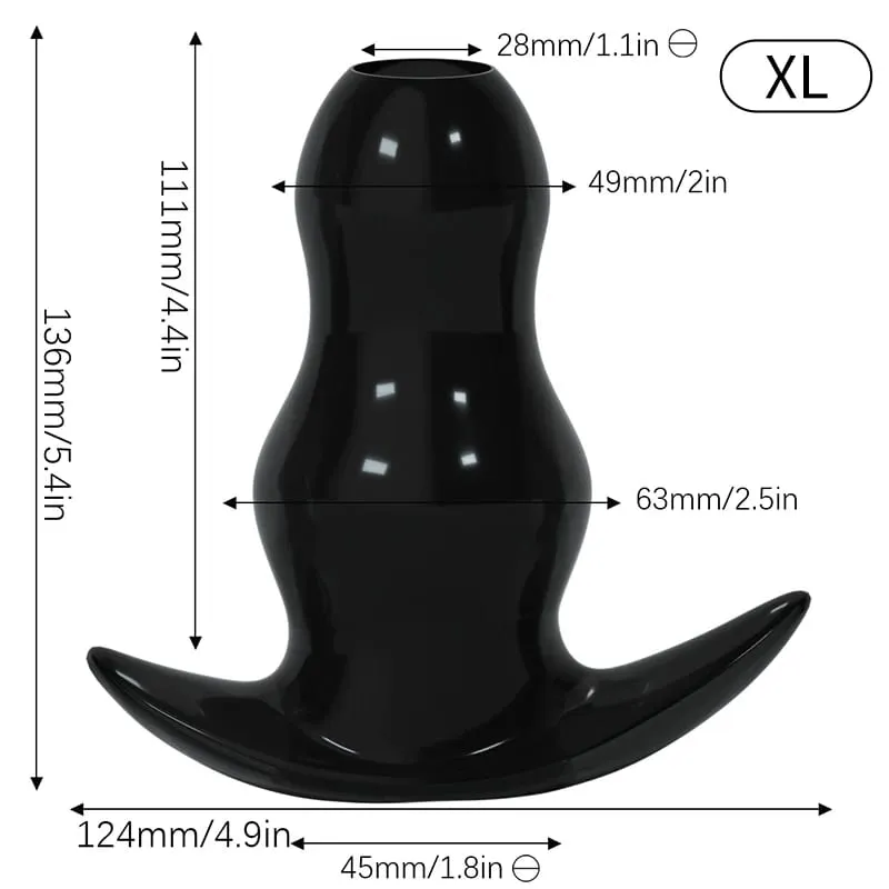 5 Sizes Hollow Anal Plug/Dilator/Dildo Soft Speculum Prostate Massager Butt Plug Set Intimate/Enema Sex Toys For Women Men Gay — image 24