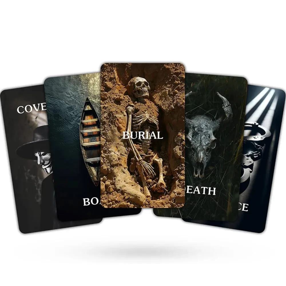 12x7 εκ. True Crime Oracle Deck 80 καρτών Divination Taro in Box Games