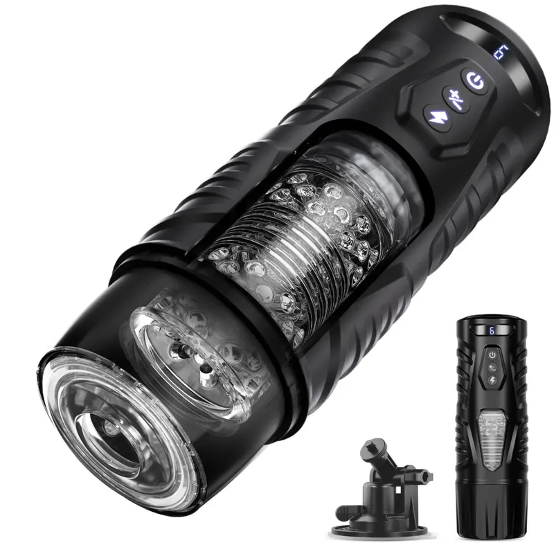 Y-Pao Automatic Mane Masturbator Cup Βάσεις χωρίς χέρια Βάση αναρρόφησης Vibrador παιχνίδια σεξ για ενήλικες για άνδρες Μηχανές ώθησης Stroker