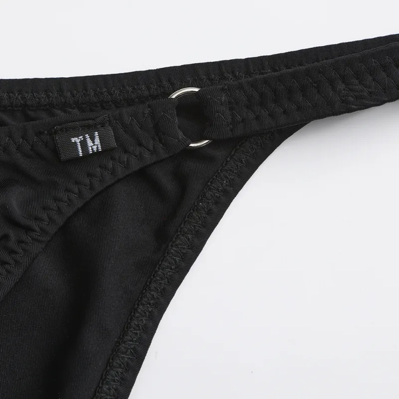 Men's Half-covered Butt Briefs Bulge Pouch Comfortable Underwear Gay Lingerie Sexy U Convex Belt Loop Low Waist Underwear — image 14