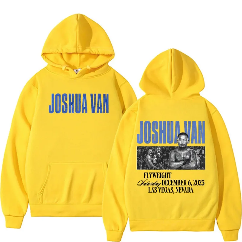 Joshua Van The Fearless Fan Geschenke Hoodies Herrenbekleidung Gewalt Ästhetisches Sweatshirt Lässiger Bodywarmer Fleece Hoodie Pullover
