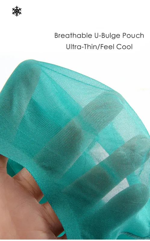 Mens Ice Silk Seamless Ultra-Thin Underwear Transparent Quick Dry Sexy Pouch Briefs Male Seamless Breathable Panties Underpants — image 6