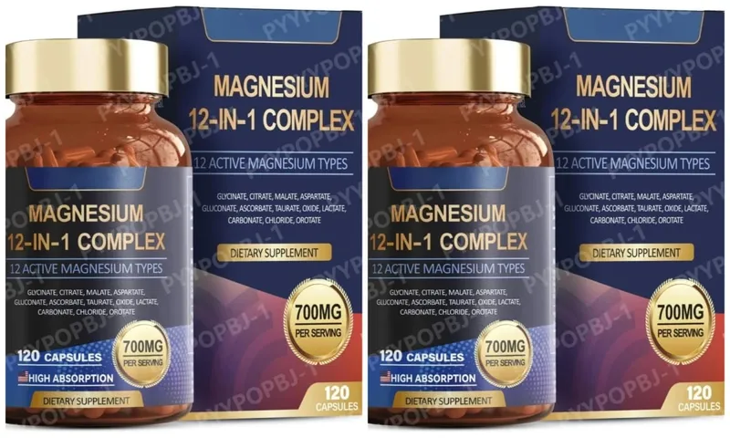700mg Magnesium Complex12 in 1 Magnesium Supplement with Glycinate Citrate Malate Oxide Taurate Aspartate Orotate Magnesium — image 9