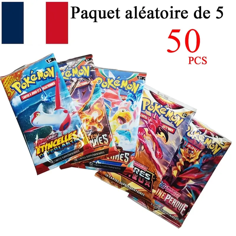 Francia változatú Pokemon kártyák VMAX V EX GX MEGA Carte Collection Battle Trainer Gyermek karácsonyi játékok Ajándék — image 16