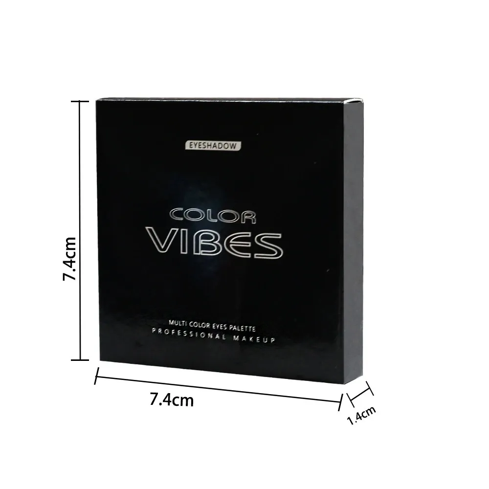 9 χρωμάτων Smoky Black Grey Palette Eyeshadow Matte Shimmer Cool Silver Grey Eye Palette Makeup High Pigment for Punk Party Stage