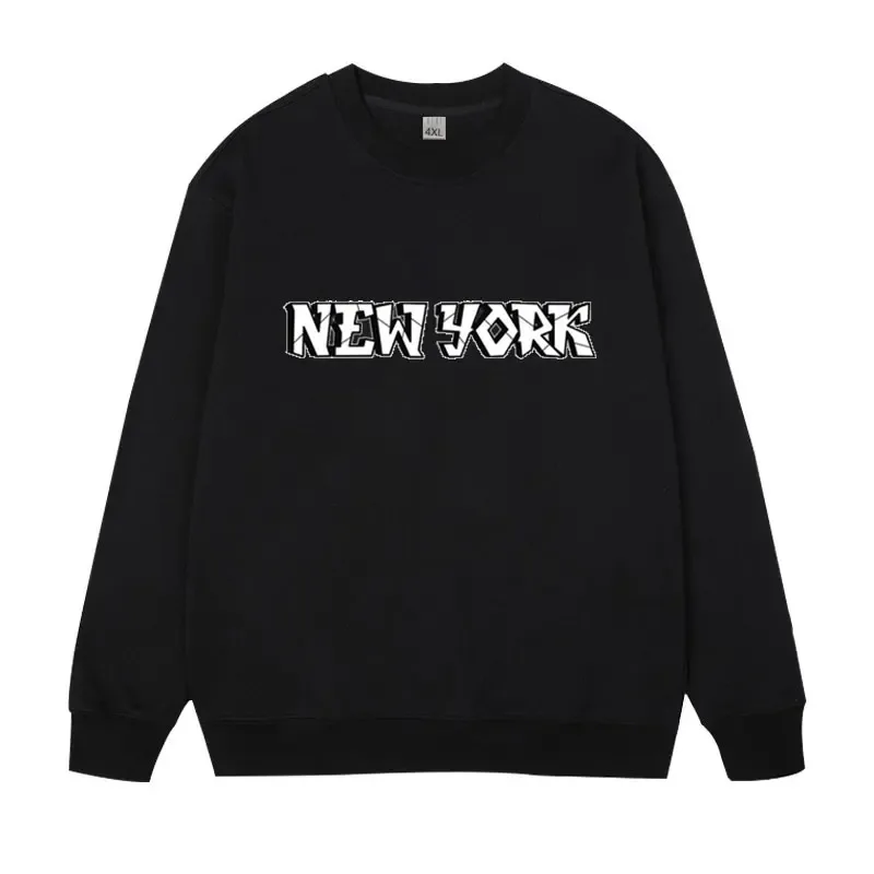 Plus Size Herren Pullover Vollbaumwolle Sweatshirts 5XL 6XL 7XL Herbst Winter Lange Ärmel Bedruckte Tops Männliche Kleidung 110kg-180kg