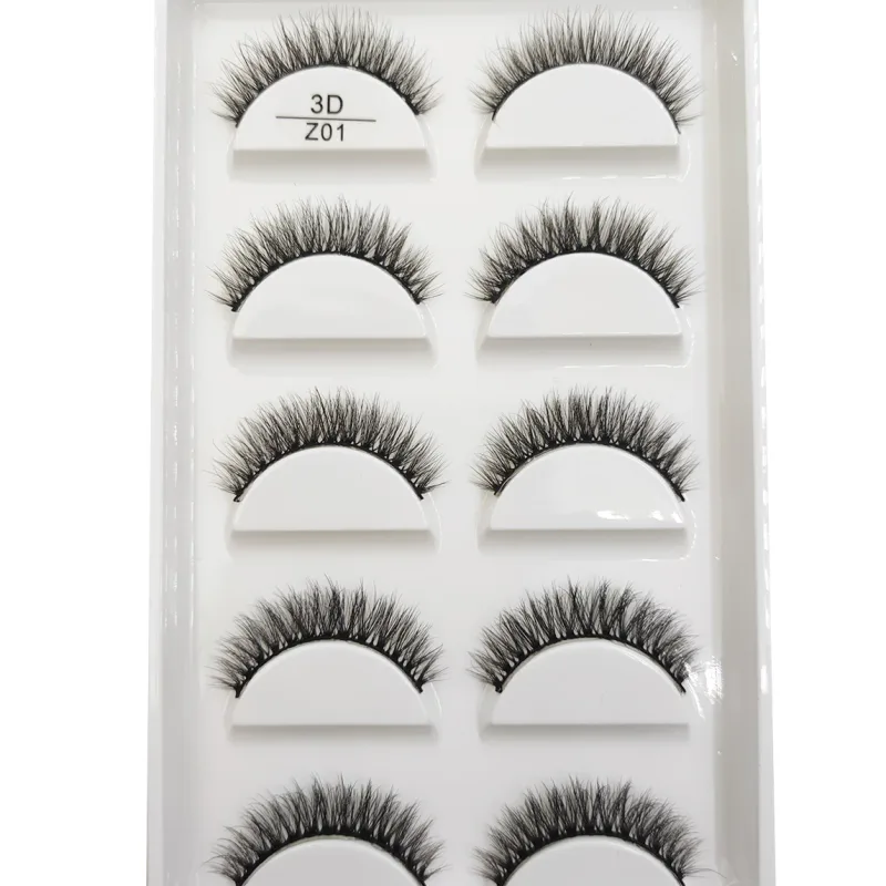 38 Style 5 Pairs Eyelash Natural 3D Mink Ψεύτικες βλεφαρίδες Μακιγιάζ Fake Eye Lashes Faux Cils Make Up Εργαλεία ομορφιάς Χονδρική
