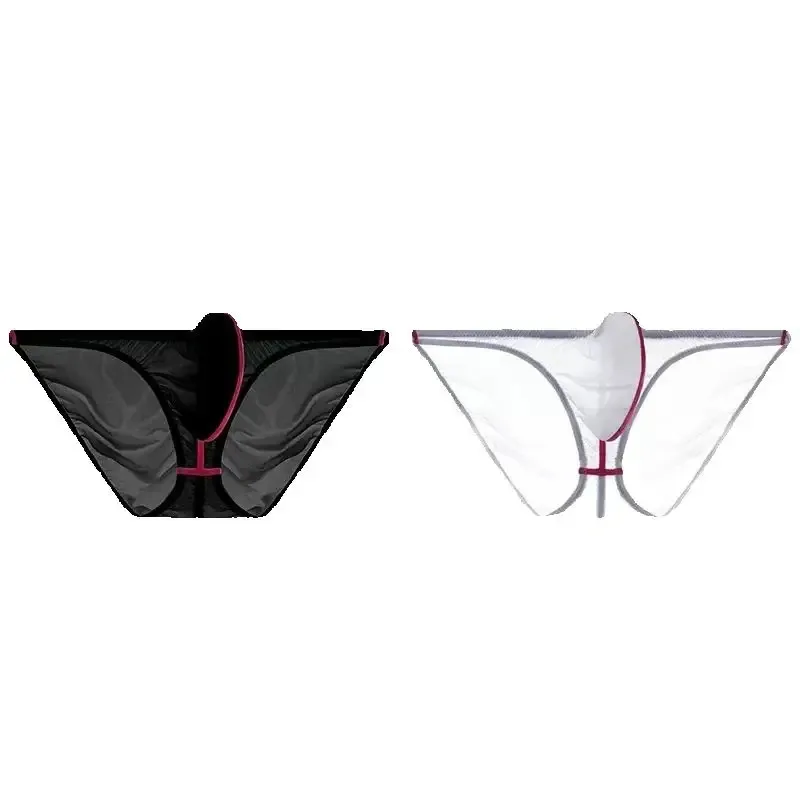50G palm style men's underwear triangle with ice silk ultra-thin transparent small style upward tight fitting A838 — image 2
