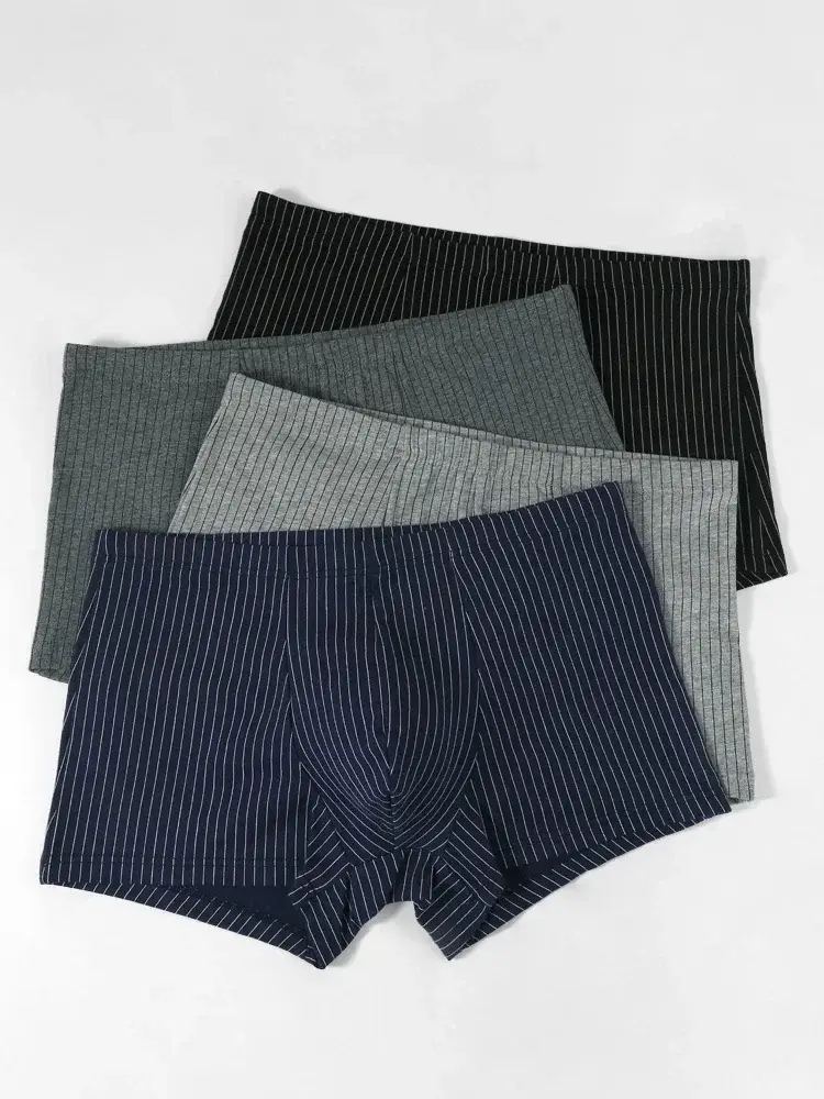 Men's pure cotton underwear. Simple-style men's cotton boxer shorts, thin style for summer, suitable for men's sports, comf