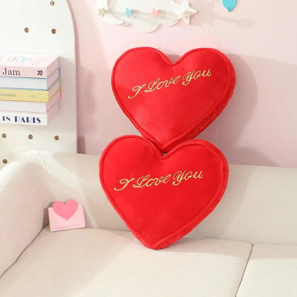 35x30 ס"מ כרית קטיפה לב אדום ממולא I LOVE U כרית מושב תמיכת גב רכה מסיבת יום האהבה קישוט חברה מתנה