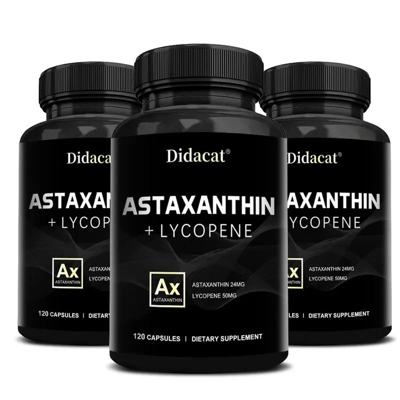 Suplemen Astaxanthin untuk Pria dan Wanita | Dari Haematococcus Pluvialis Microalgae untuk Penunjang Kesehatan Mata & Kulit