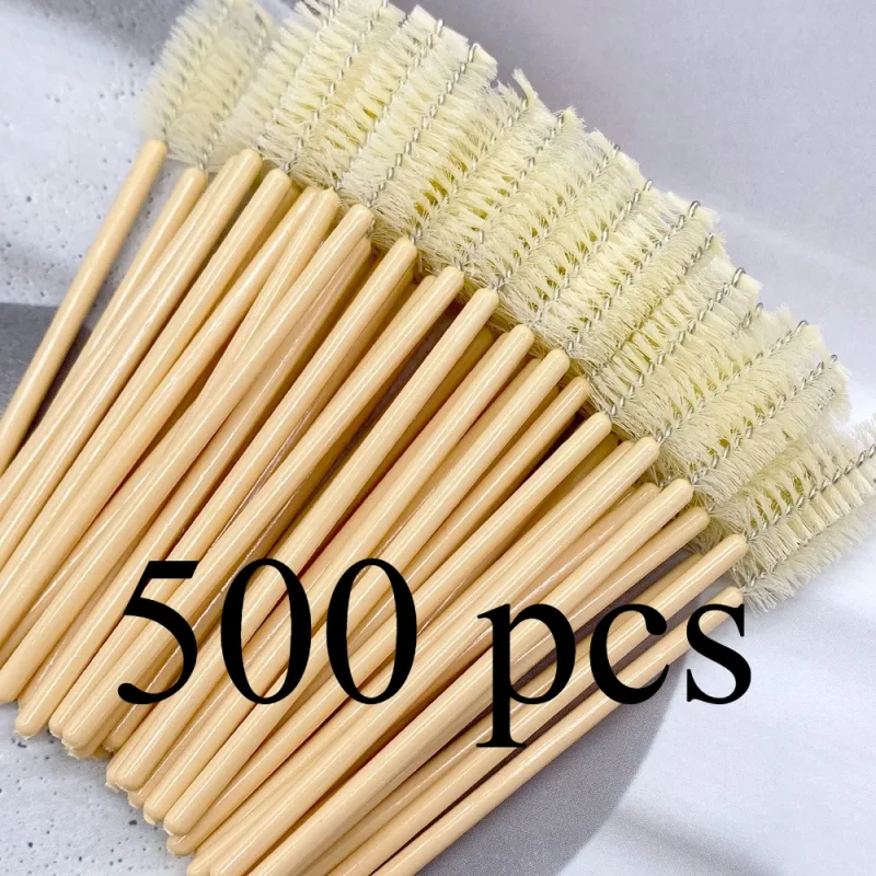 Zanse 50/500 יחידות מברשות ריסים גבות ריסים ספוליז מסקרה שרביטים מוליך כלי איפור להארכת ריסים