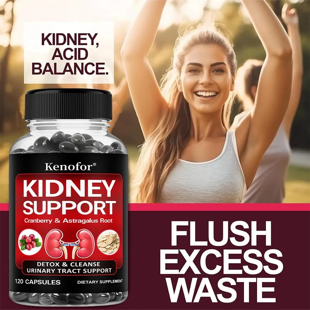 Kidney Support Cleanse Detox Supplement - with Cranberry and Astragalus Root - Supports Urinary Tract and Bladder Health — image 4