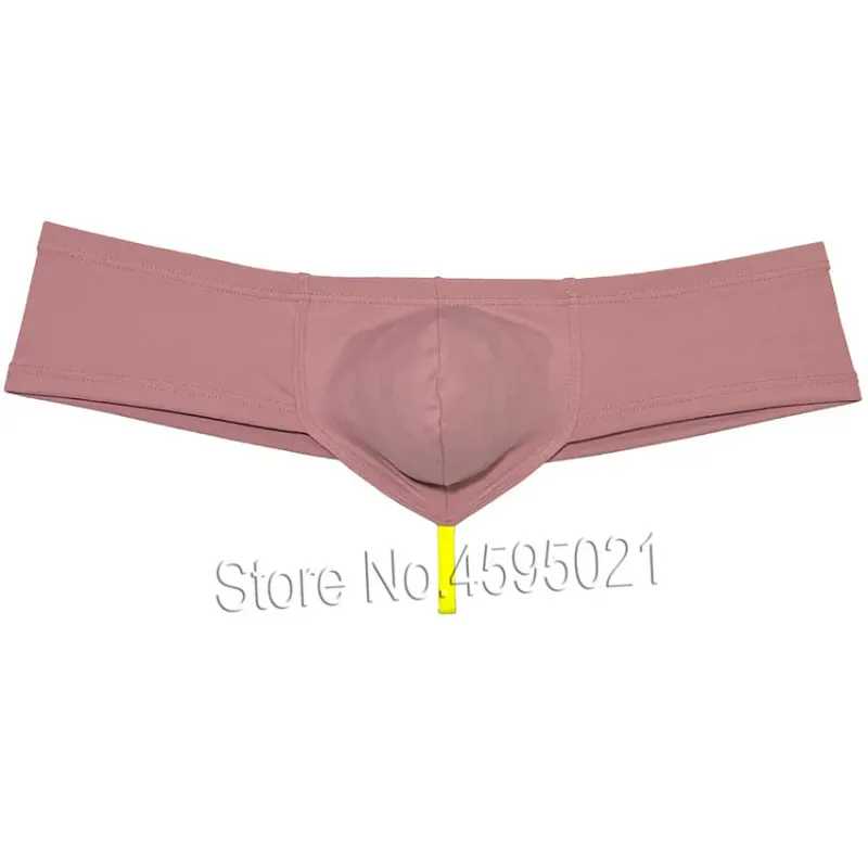 Men's Sexy Low Rise Mini Briefs Panties Solid String Crotch Brazilian Bikini Underwear Solid Enhance Pouch Boxer Briefs for Men — image 15