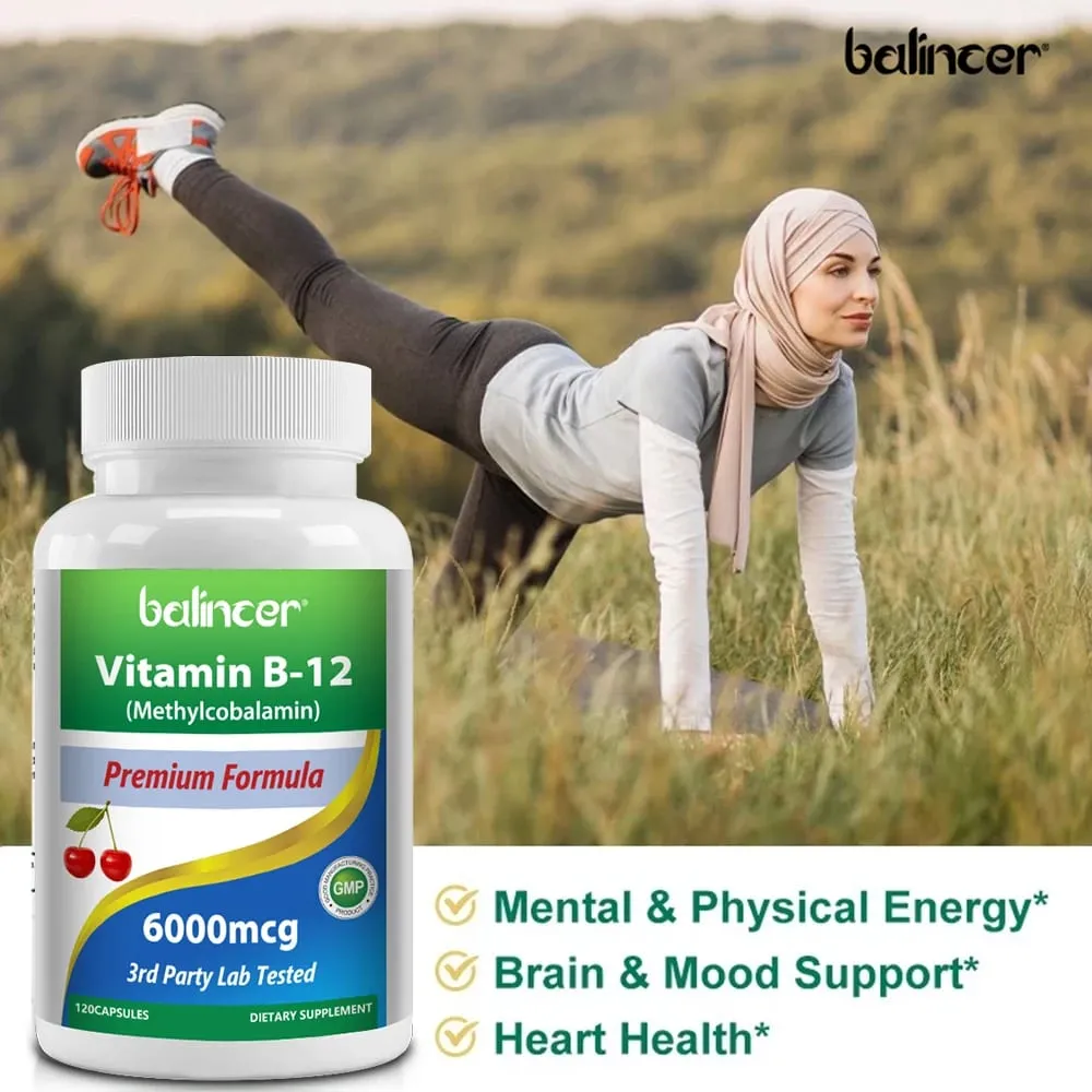 Vitamin B12 - Improve Mood Improve Brain Strengthen Nervous System Increase Energy Promote Metabolism Maintain Heart Health