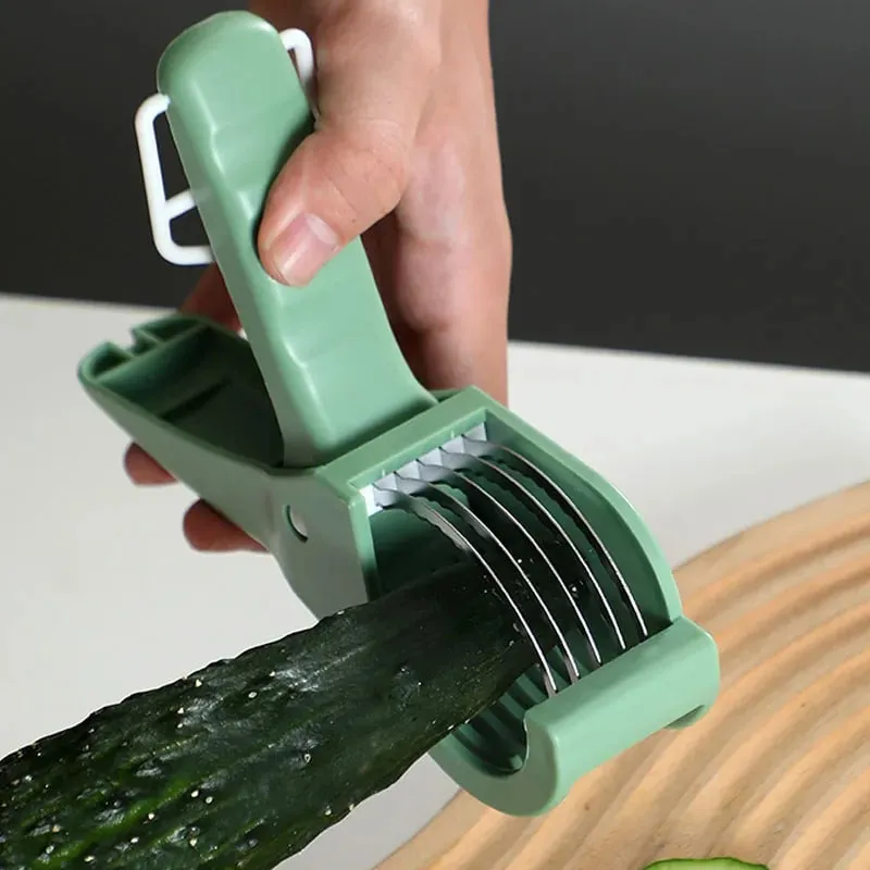 Kitchen Tools Stainless Steel Vegetable and Fruit Slicer Multi Functional Salad Slicer Kitchen Accessories — image 6