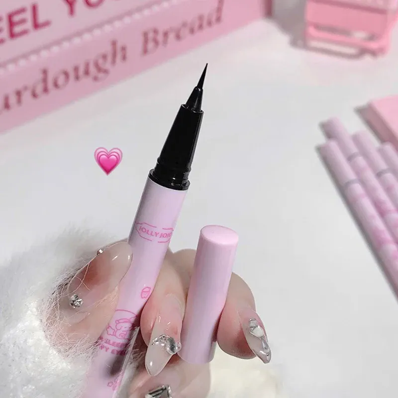 Black Liquid Eyeliner Eye Make Up Super Waterproof Long Lasting Eye Liner Easy To Wear Lying Silkworm Pen Makeup Cosmetics Tools