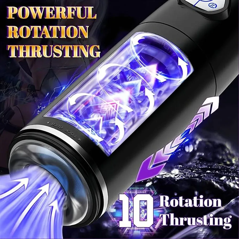 Fully automatic clamping and suction airplane cup suitable for male masturbation penis extension time trainer adult product