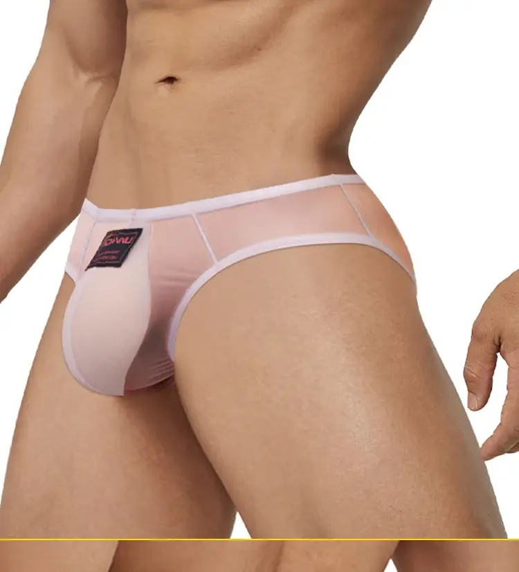 Summer Ice Silk Men Briefs 0.01mm Ultra-thin Mesh Underpants Transparent Breathable Sexy DeepV-back Butt-lifting Underwear M-XXL — image 16