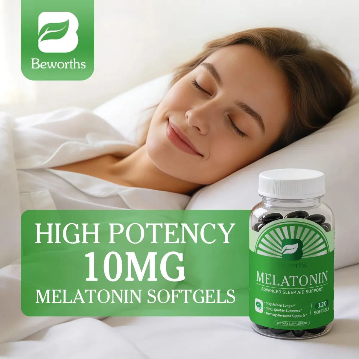 Melatonin 5mg Vitamin B6 Anti Stress Tools Sleeping Pills Melatonin to Sleep Stay Asleep Longer For Adult Beauty Health