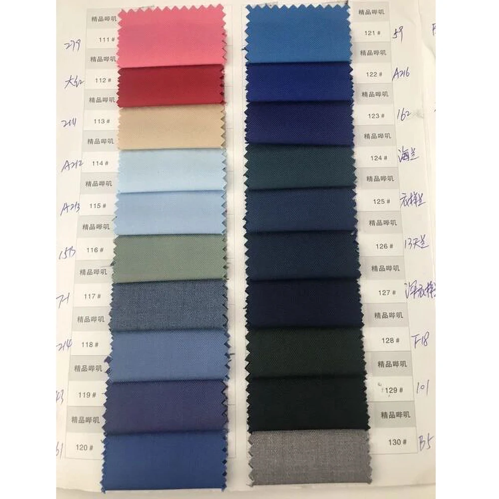 Stylish Men Suits Contrast Color Formal Blazer Male Clothing Double Breasted Business Casual Party Prom Jacket Pants Navy Blue