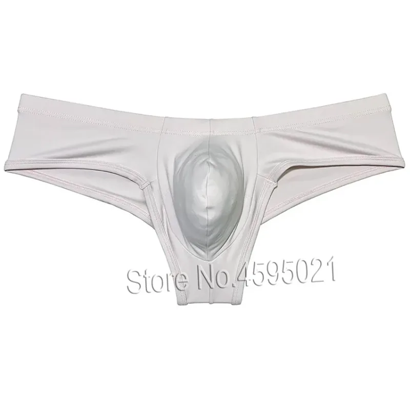 Men's Low Waist Bikini Briefs Underwear Male Bikini Enhance Pouch Boxershorts Micro Trunks Underpants Soft Briefs — image 17