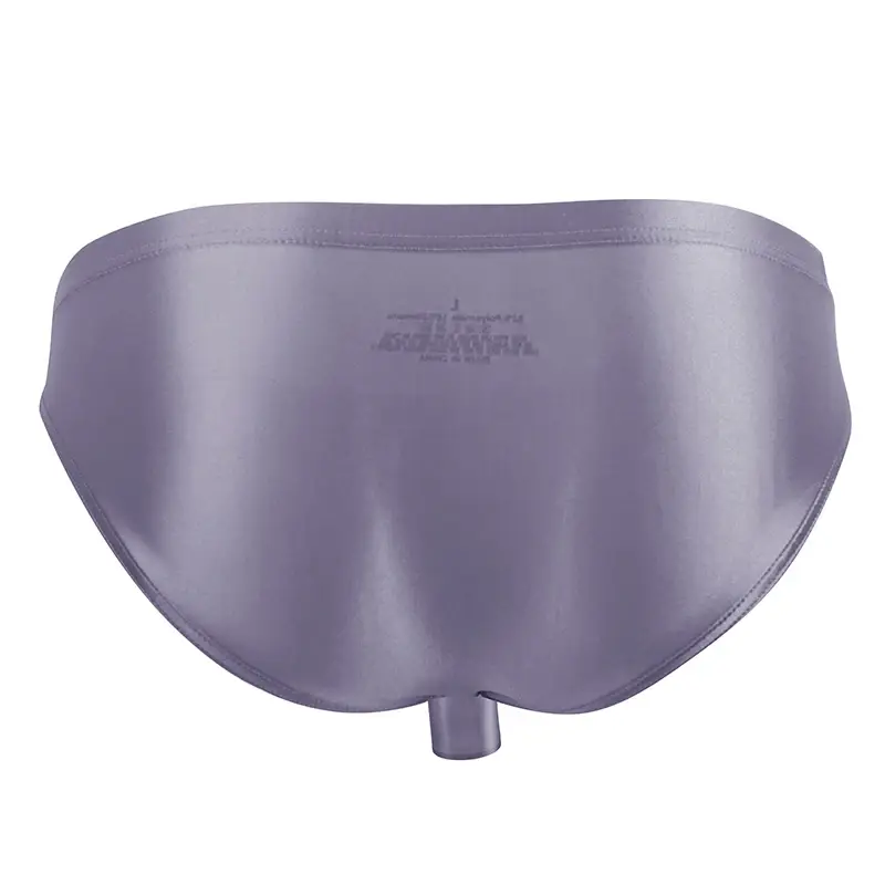 High Elastic Bikini Briefs gay Men's glossy underwear open Pouch Panties Men Smooth gay underwear