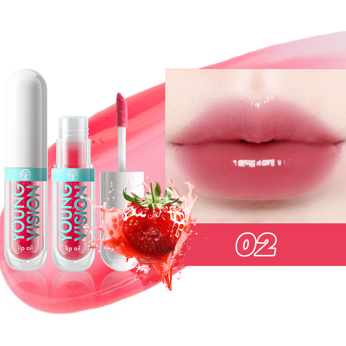 6 Color-Changing Lip Gloss Fruity Scent Moisturizing and Long-Lasting Smooth Hydrating Temperature-Activated Lip tint