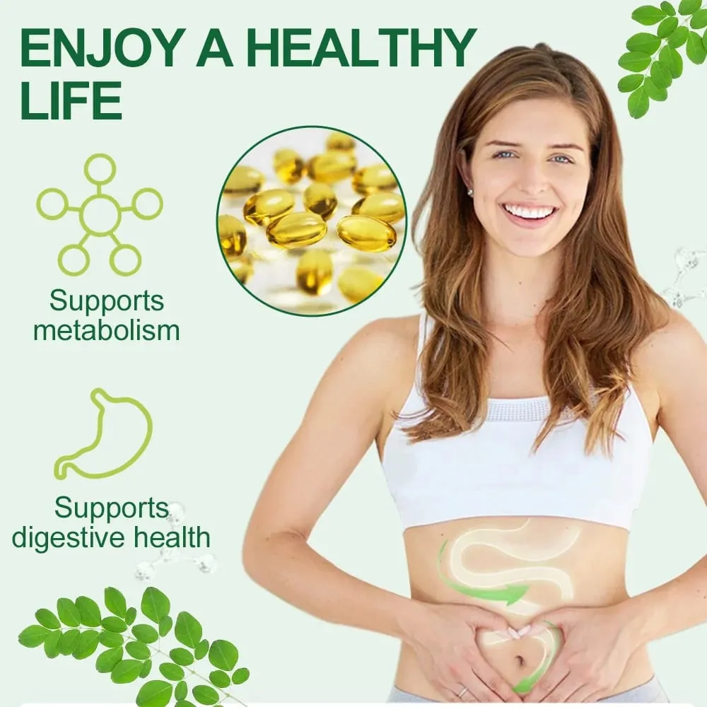 Moringa Capsules 1000mg - για το ανοσοποιητικό σύστημα Ενέργεια και μεταβολισμό Αντιοξειδωτικό που προάγει την υγεία του πεπτικού και του εγκεφάλου