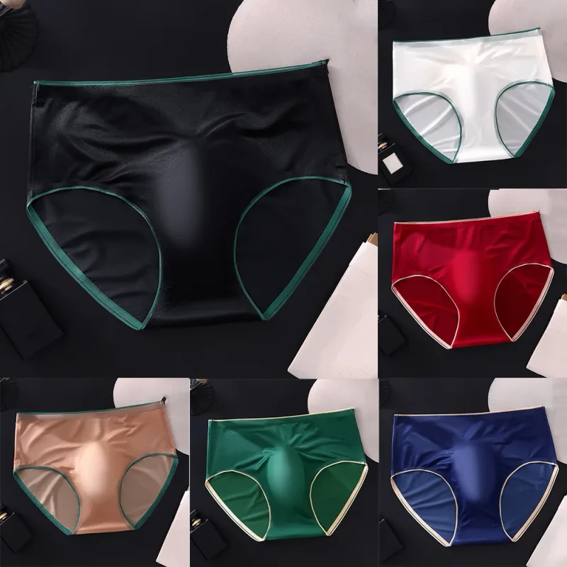 White Men Briefs Stylish Low Waist Panties Briefs 50 Polyamide 50 Spandex Solid Pattern Design Breathable Fabric
