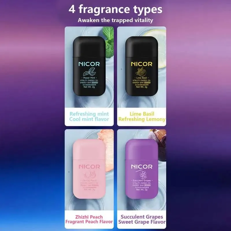 ΝΕΑ Double Hole Energizing Energy Bar Aromatherapy Nasal Inhaler Energy Vapors Stick Aromatherapy Stick Stimulating Scent — image 6