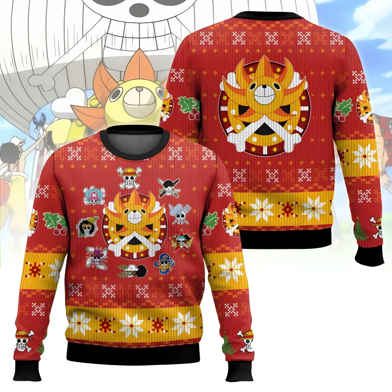 Fantasi gergaji mesin Natal Karnaval Sweter Uniseks Sweter Santa Klaus Sweter 3D Pakaian Premium Musim Gugur dan Musim Dingin