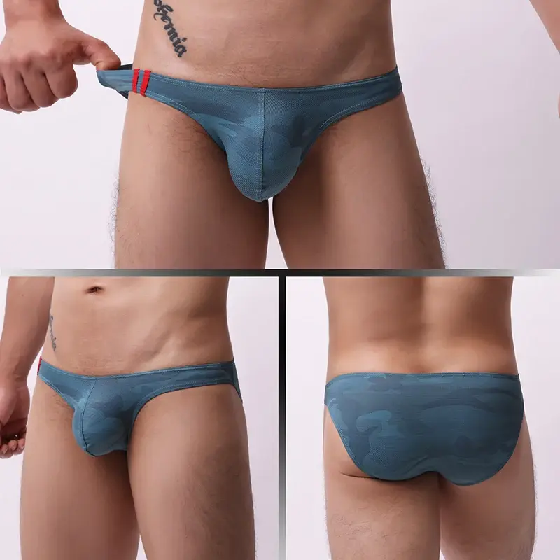 Men's Underwear Breathable Panties Fashion Printed Underpants Low Waist Lingerie Briefs — image 6