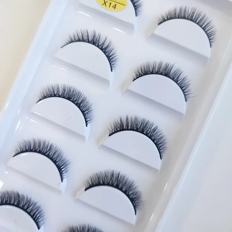 38 Style 5 Pairs Eyelash Natural 3D Mink Ψεύτικες βλεφαρίδες Μακιγιάζ Fake Eye Lashes Faux Cils Make Up Εργαλεία ομορφιάς Χονδρική