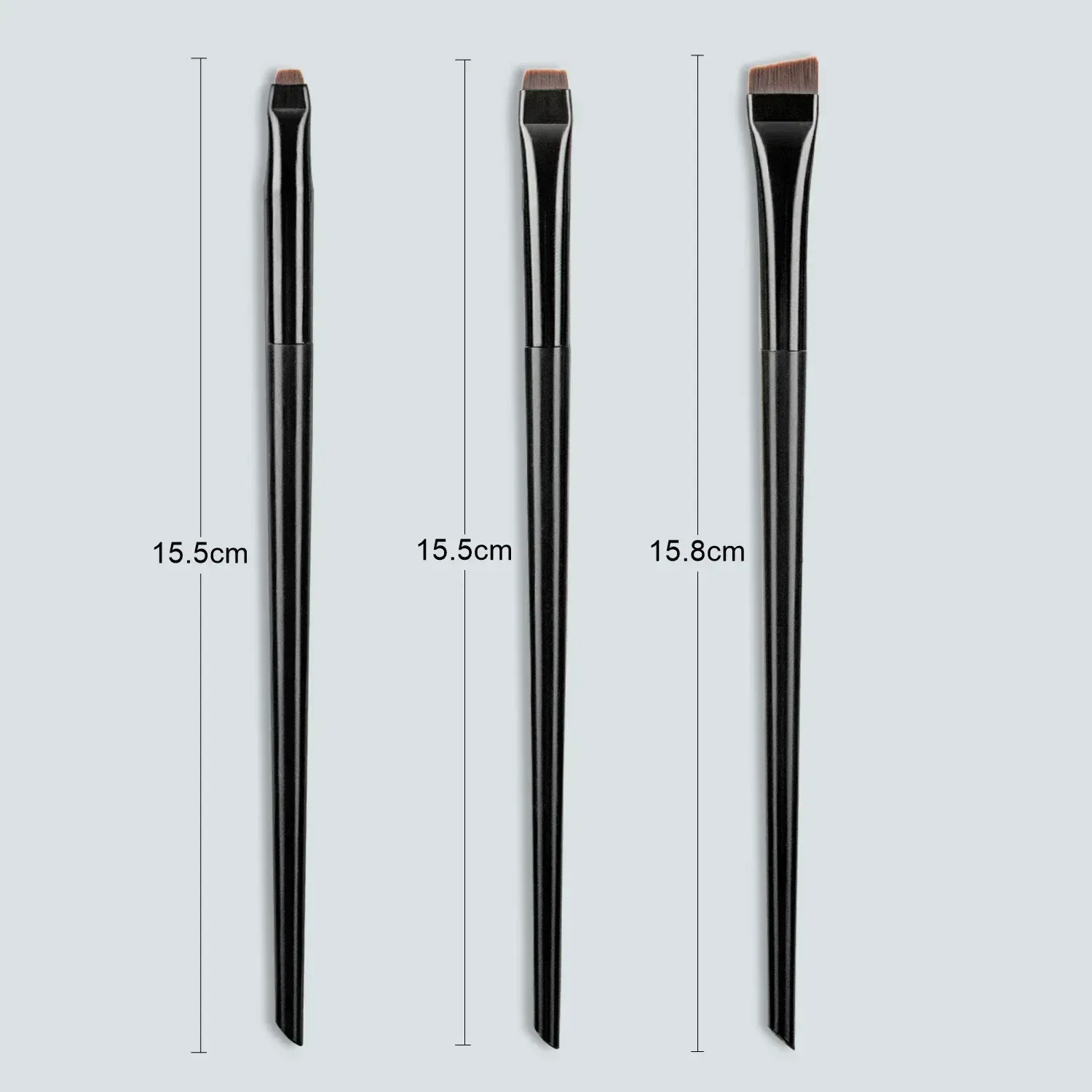 3 Cái/bộ Lưỡi Dao Kẻ Mắt Bàn Chải Lông Mày Di Động Phẳng Mỹ Kẻ Viền Mắt Lông Mày Đường Viền Trang Điểm Mỹ Phẩm Làm Đẹp Dụng Cụ Trang Điểm — image 6