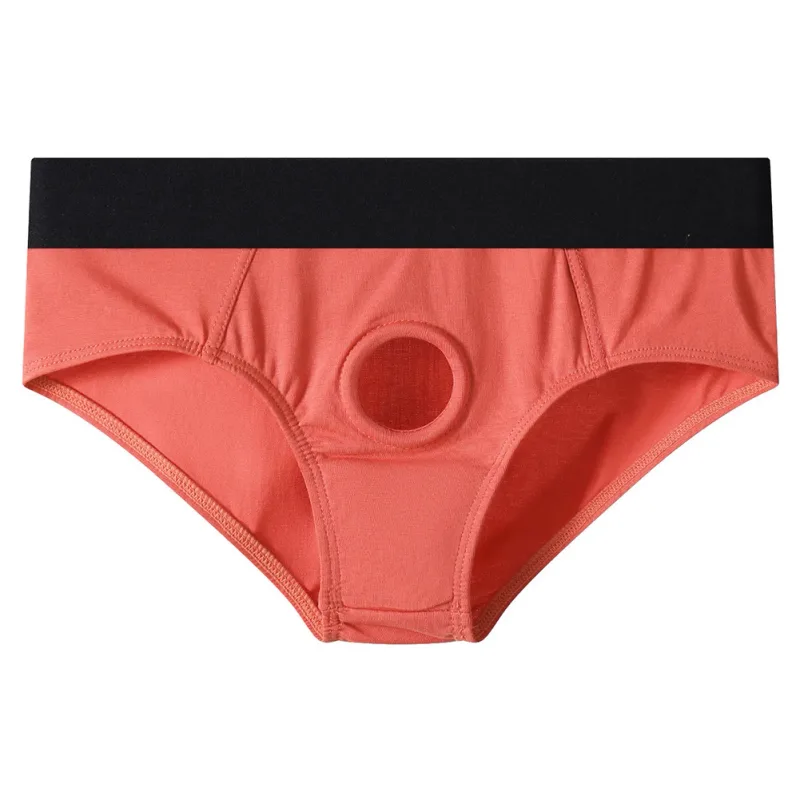 Men Front Hollow No Pouch Briefs Underwear Gay Erotic Lingine Panties Nightwear Hollow Out Open Front Underpants — image 18