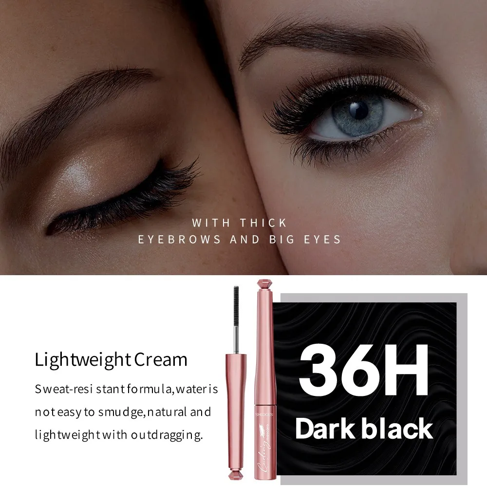Black Mascara Volumizing & Curling Long-Lasting & Naturally Lengthening Quick-Drying and Clump-Resistant-Ideal for Daily Makeup